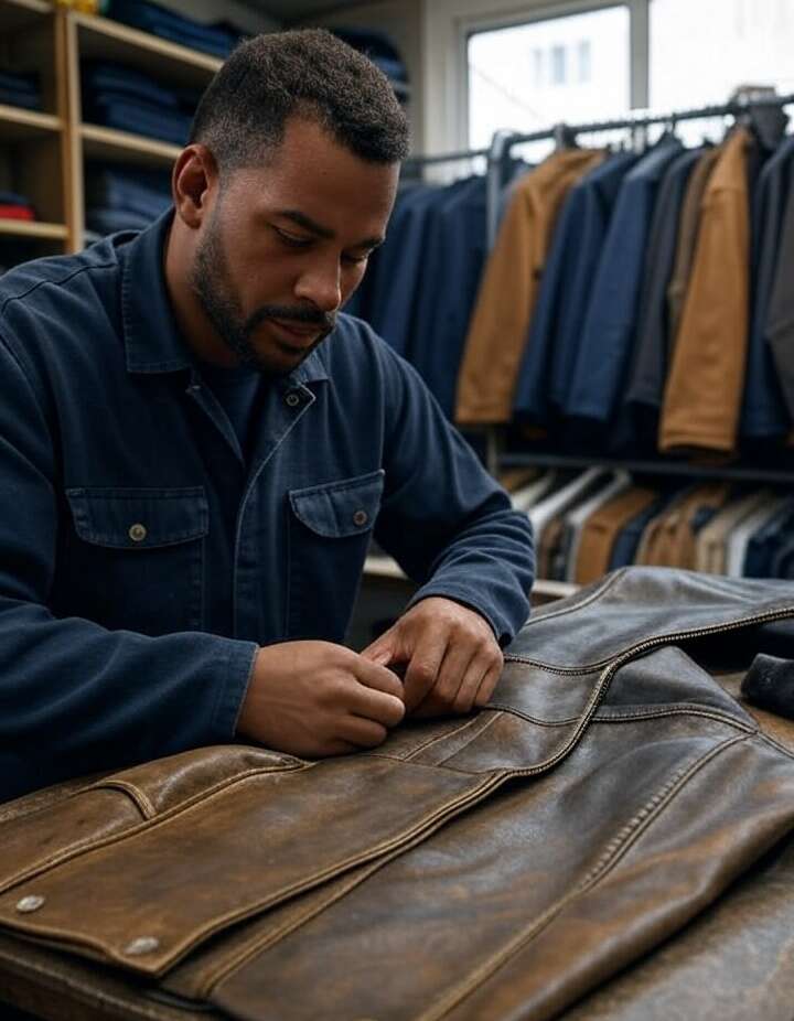 Jacket patchwork and mending in Delhi NCR