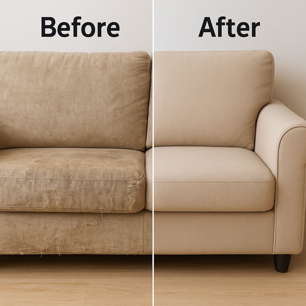 Sofa upholstery repair