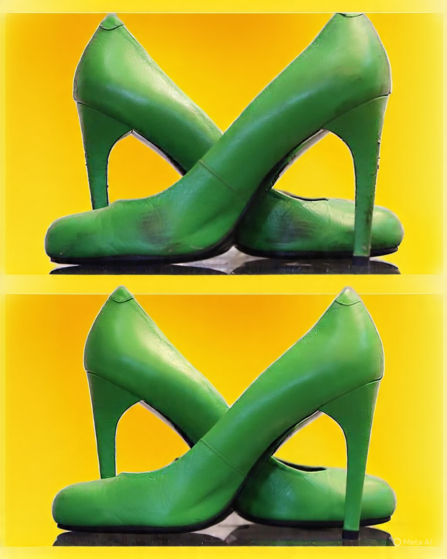 Leather heel restoration