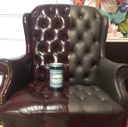 Wooden sofa polishing