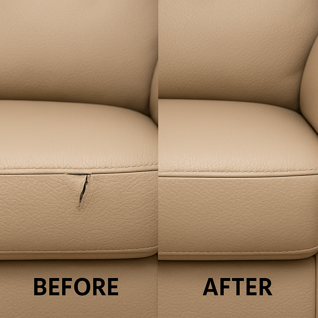Fabric sofa repair